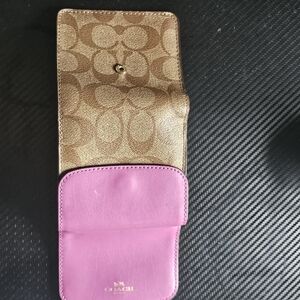 Coach Gold and Pink Wallet